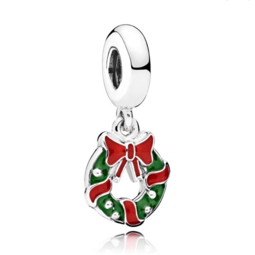 Christmas Wreath Retired Pandora Charm